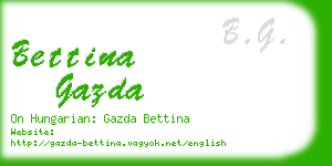 bettina gazda business card